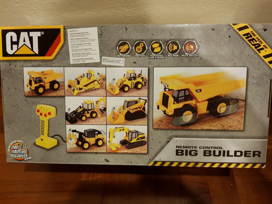 BNIB CAT Big Builder Remote Control Light Sound Dump Truck