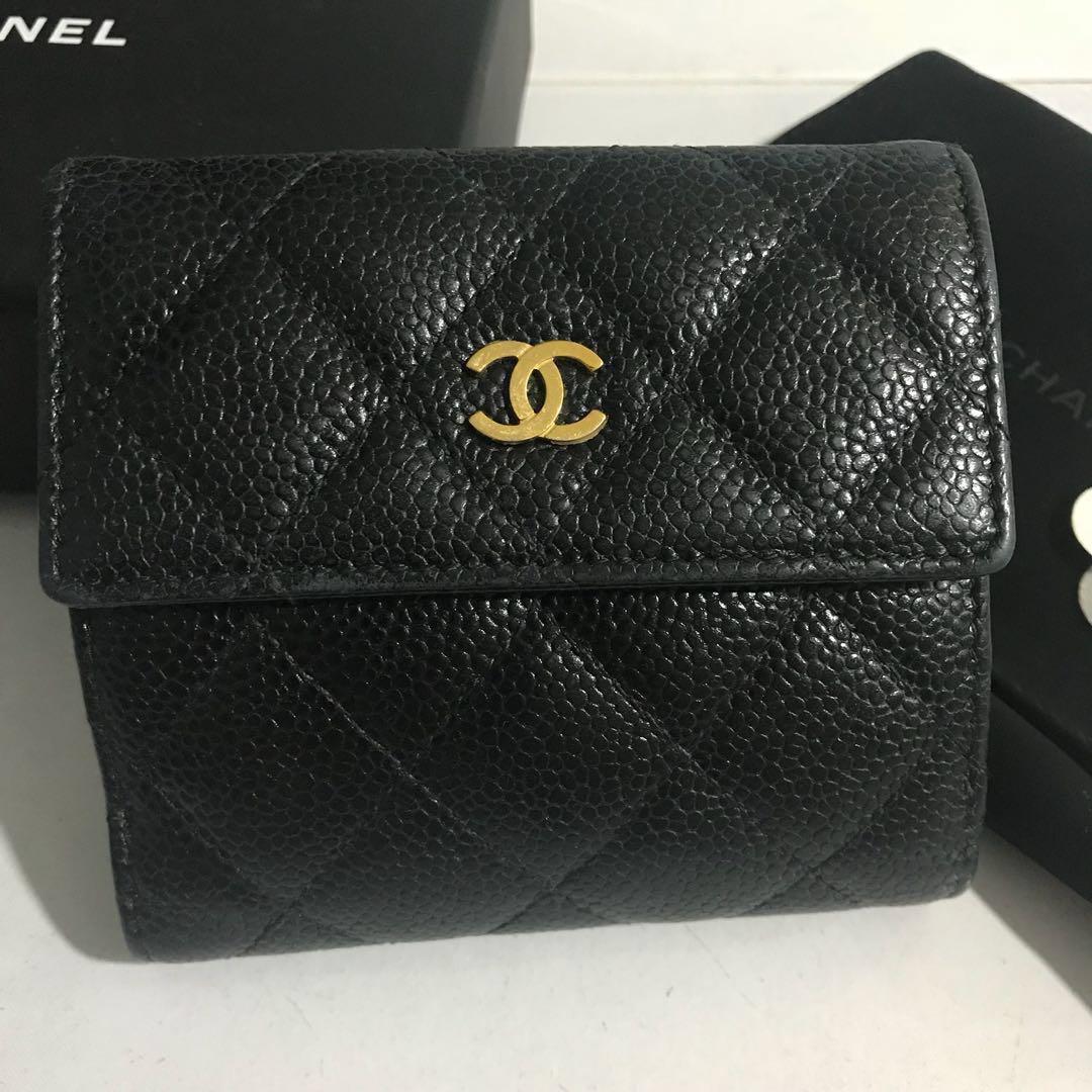 chanel classic trifold wallet