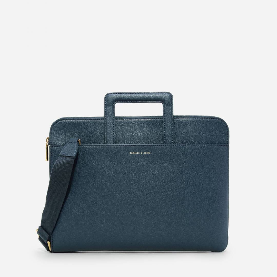 Charles & Keith laptop Bag (Blue), Women's Fashion, Bags & Wallets