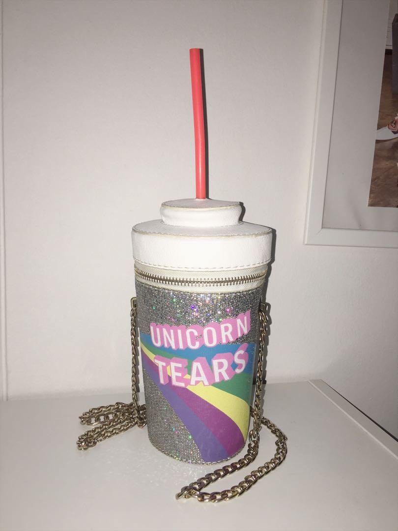 Cute Glitter Unicorn Tears Drink Bag Women S Fashion Bags