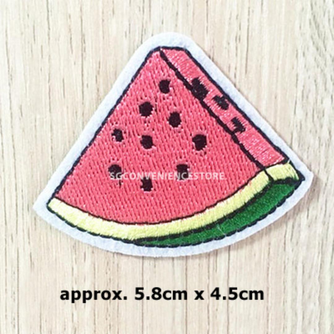 Backpacks Melon Fruits DIY Iron On Embroidered Sew On Applique Watermelon Patch Shirts for Jackets Backpacks Melon Fruits DIY Iron On Embroidered Sew On Applique Watermelon Patch Shirts for Jackets
