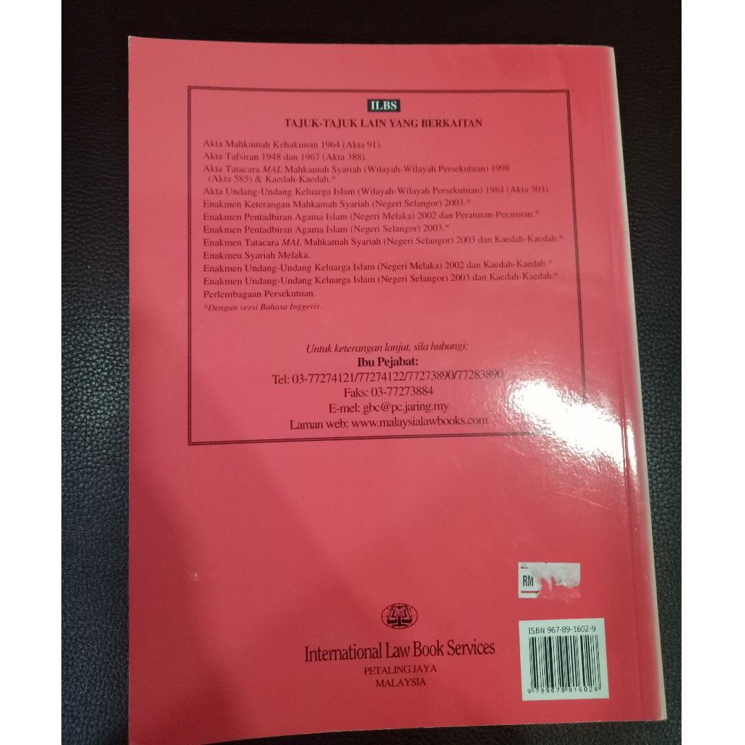 Enakmen Tatacara Jenayah Syariah Negeri Selangor 2003 With English Version Textbooks On Carousell