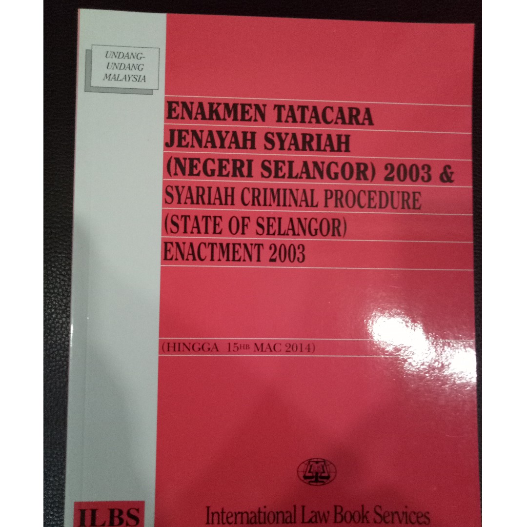 Enakmen Tatacara Jenayah Syariah Negeri Selangor 2003 With