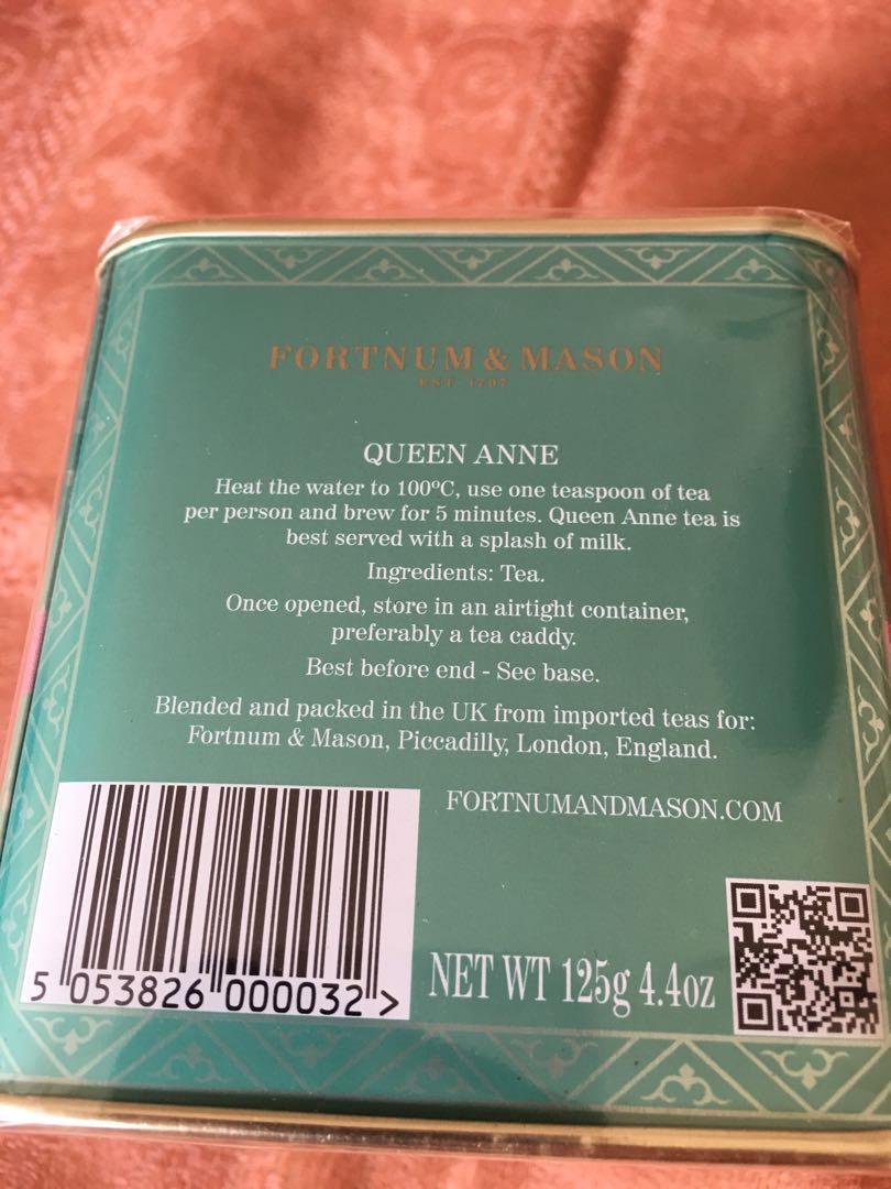 Fortnum & Mason Famous Tea Queen Anne, 嘢食 & 嘢飲, 包裝食物&即食食物 Carousell
