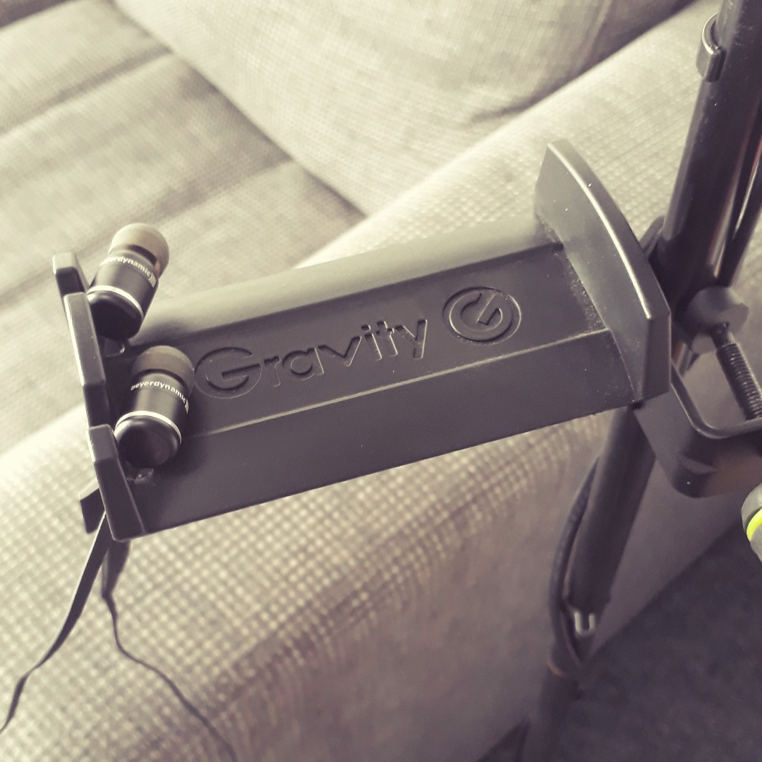 Microphone Stand Headphones-Mount Hanger
