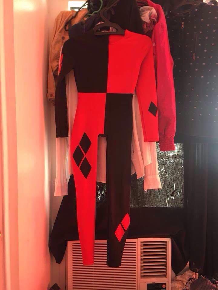 HARLEY QUINN CLASSIC JESTER COSTUME SUIT COSPLAY, Women's Fashion