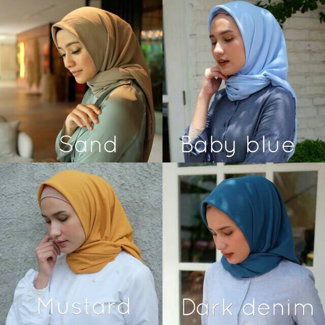 Heaven Lights Segi Empat Baby Blue Fesyen Wanita Muslim Fashion