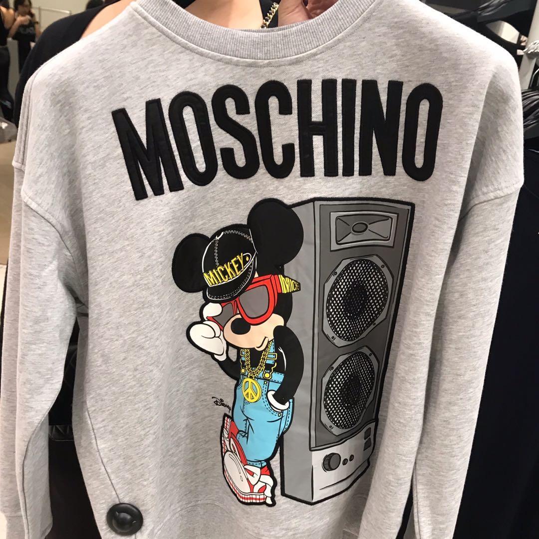 H M Moschino sweatshirt Men s Fashion Tops Sets Hoodies on Carousell