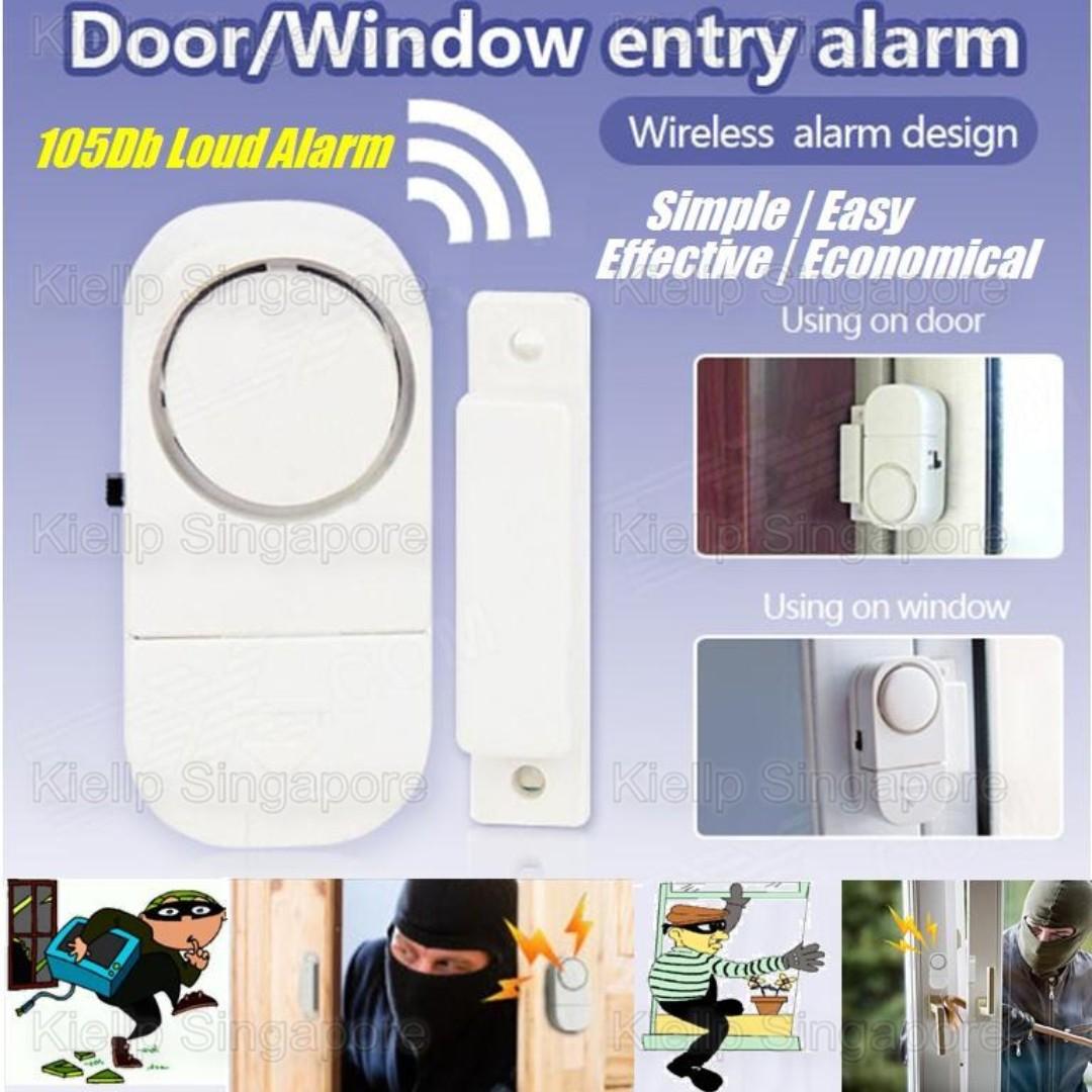 Kibot Home Diy Magnetic Sensor Entry Alarm Detector Door Window