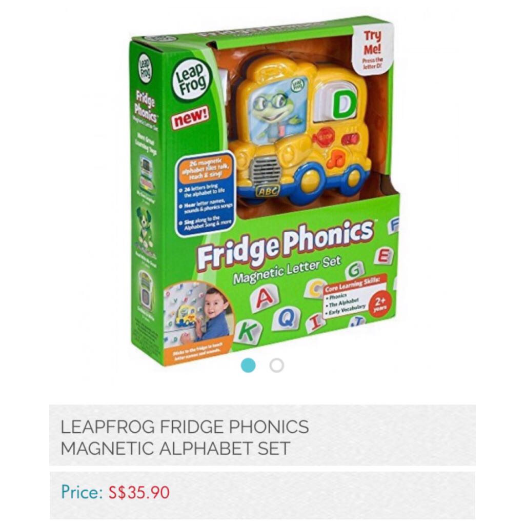 leapfrog fridge phonics magnetic letter set
