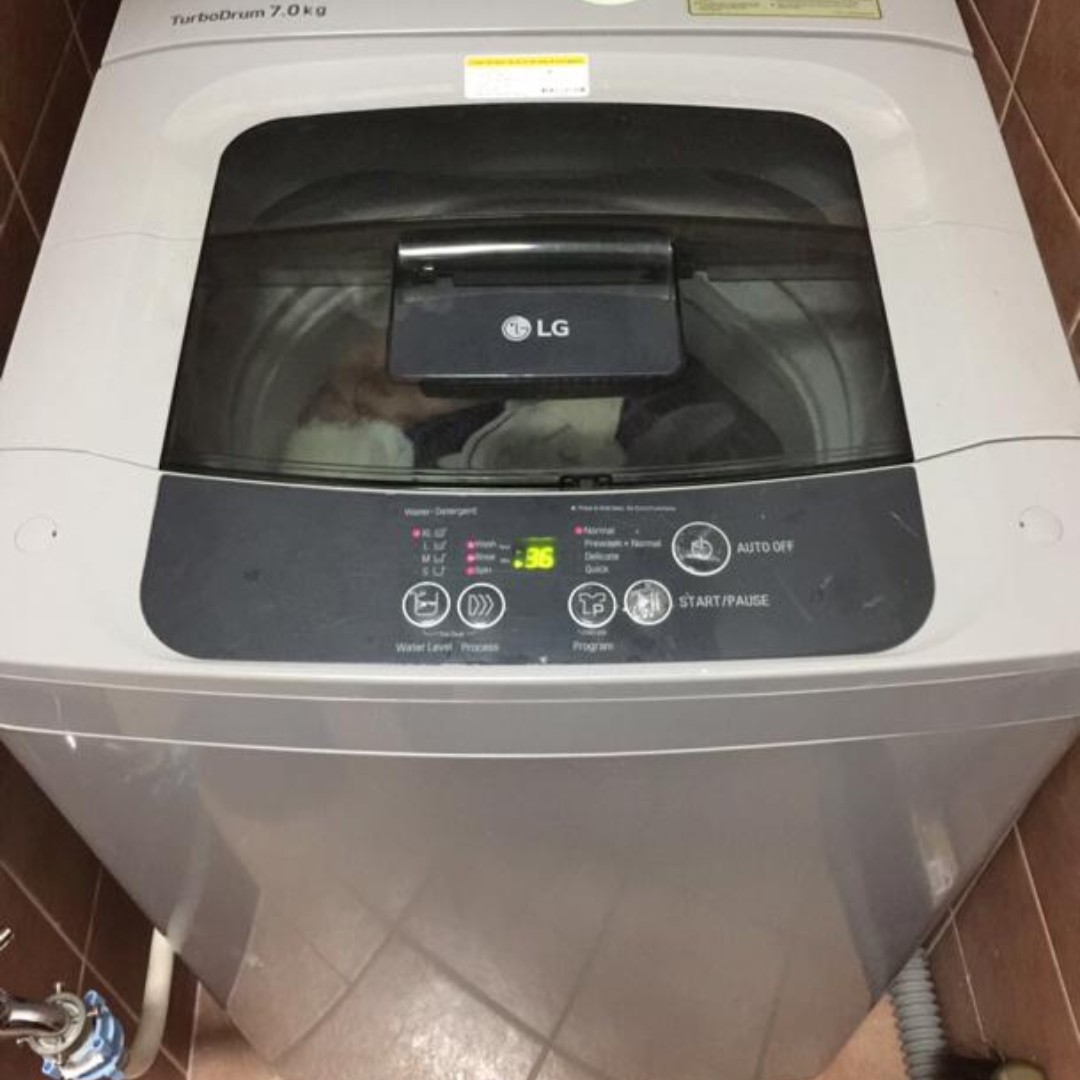 LG washing machine Turbo Drum 7.0 kg, TV & Home Appliances, Washing