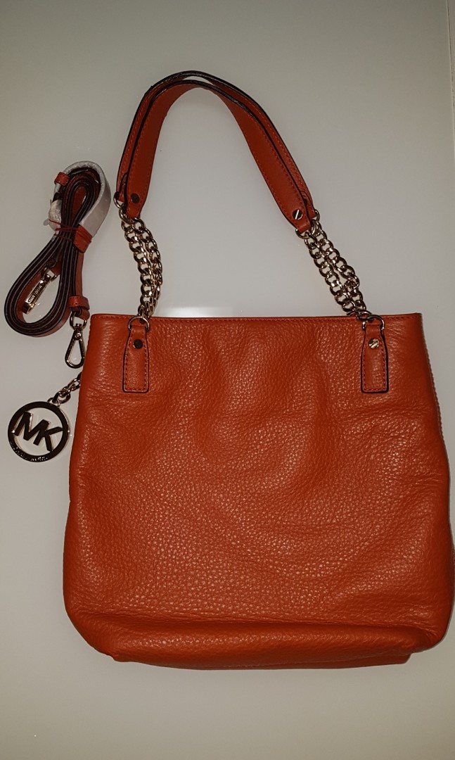 Brand New Authentic Michael Kors Orange Bag, Women's Fashion, Bags &  Wallets, Purses & Pouches on Carousell