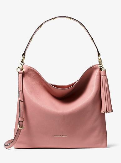 michael kors brooklyn large leather shoulder bag