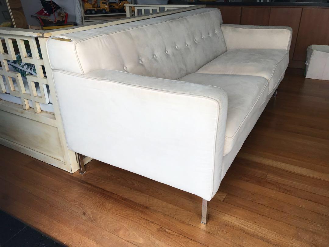 Modern Beige/Salmon Colored Sofa from Harvey Norman, Furniture & Home Living, Furniture, Sofas