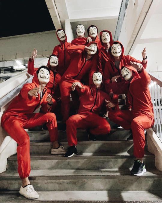 Money Heist Costume Men S Fashion Coats Jackets And Outerwear On Carousell