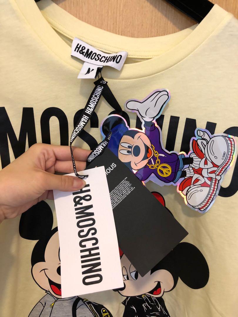 Moschino x H M Mickey Minnie Tshirt Women s Fashion Tops Other Tops on Carousell