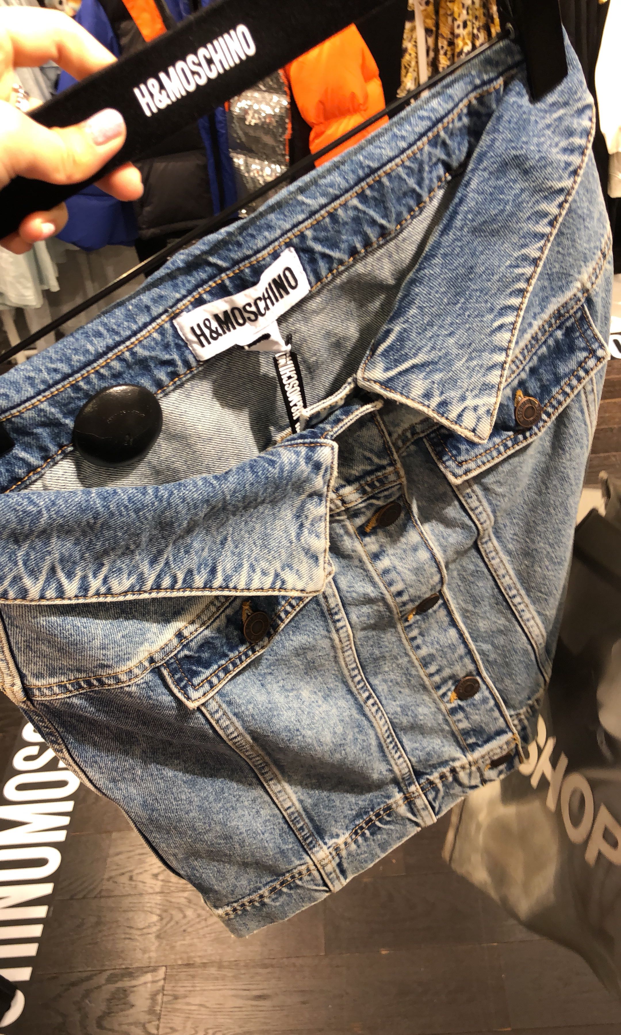 Moschino x H M denim skirt Carousell