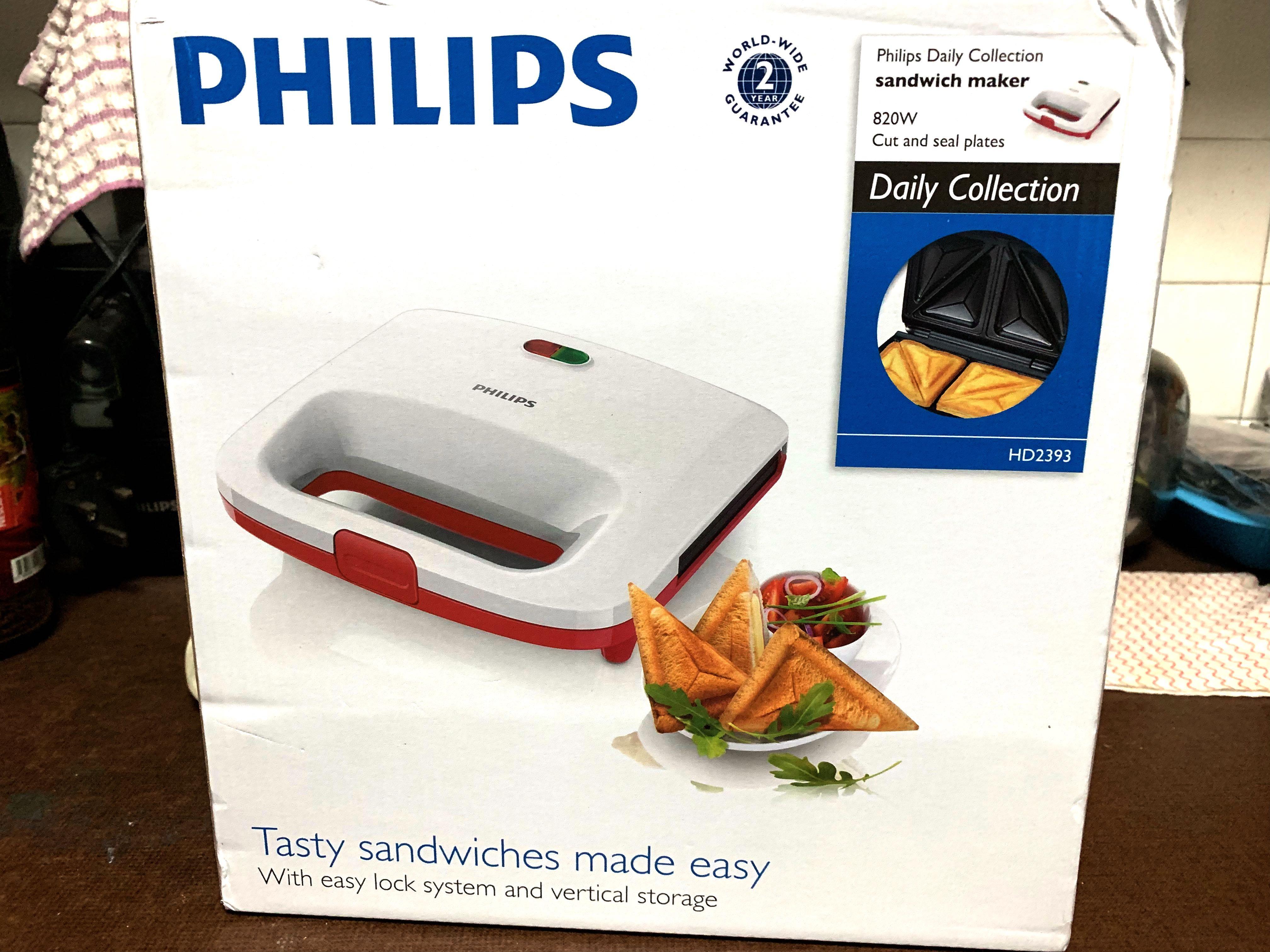 (New) Philips Sandwich Maker, TV & Home Appliances, Kitchen Appliances