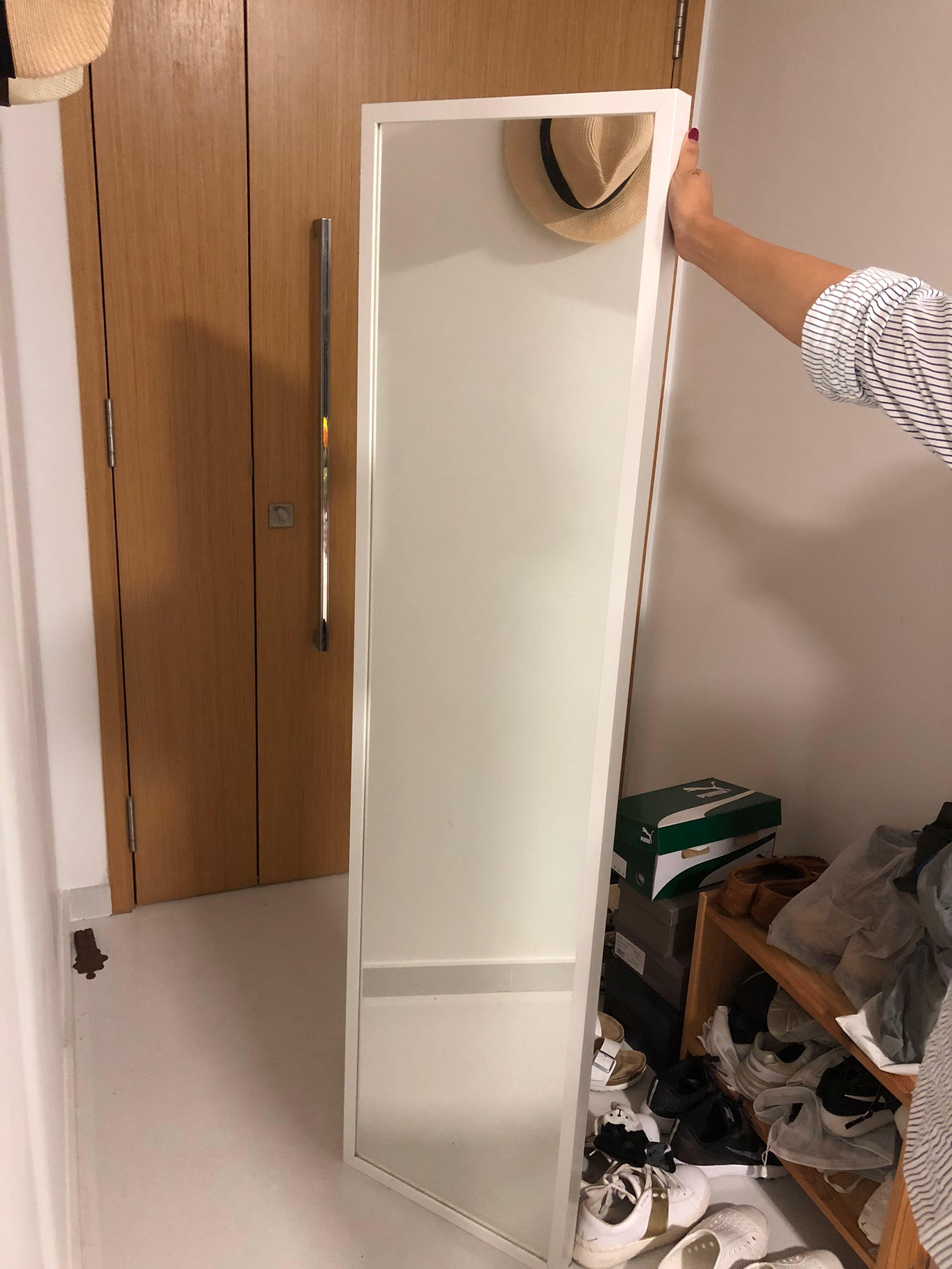 Nissedal Mirror White Furniture Others On Carousell