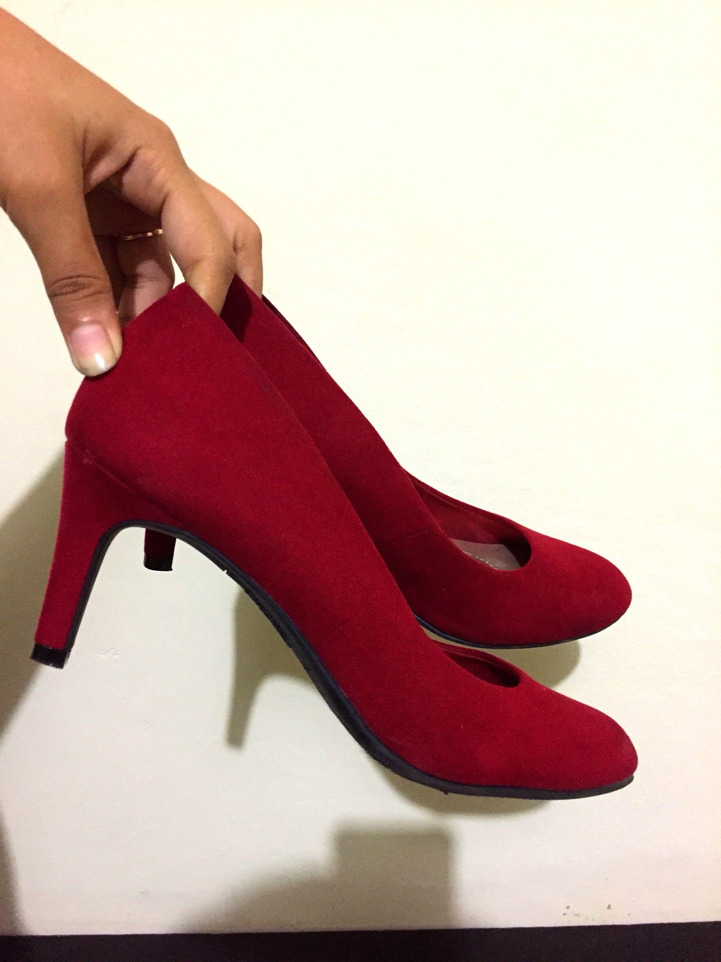 Payless red high store heels