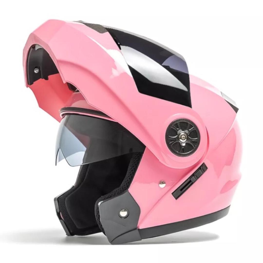 Pink modular motorcycle helmet Clearance