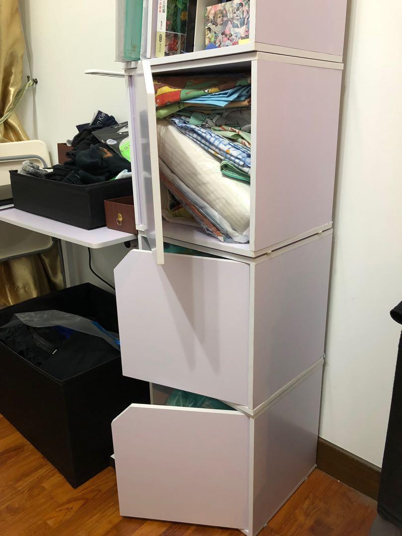 Plywood Box Cabinets With Door 4 Sets Furniture Shelves