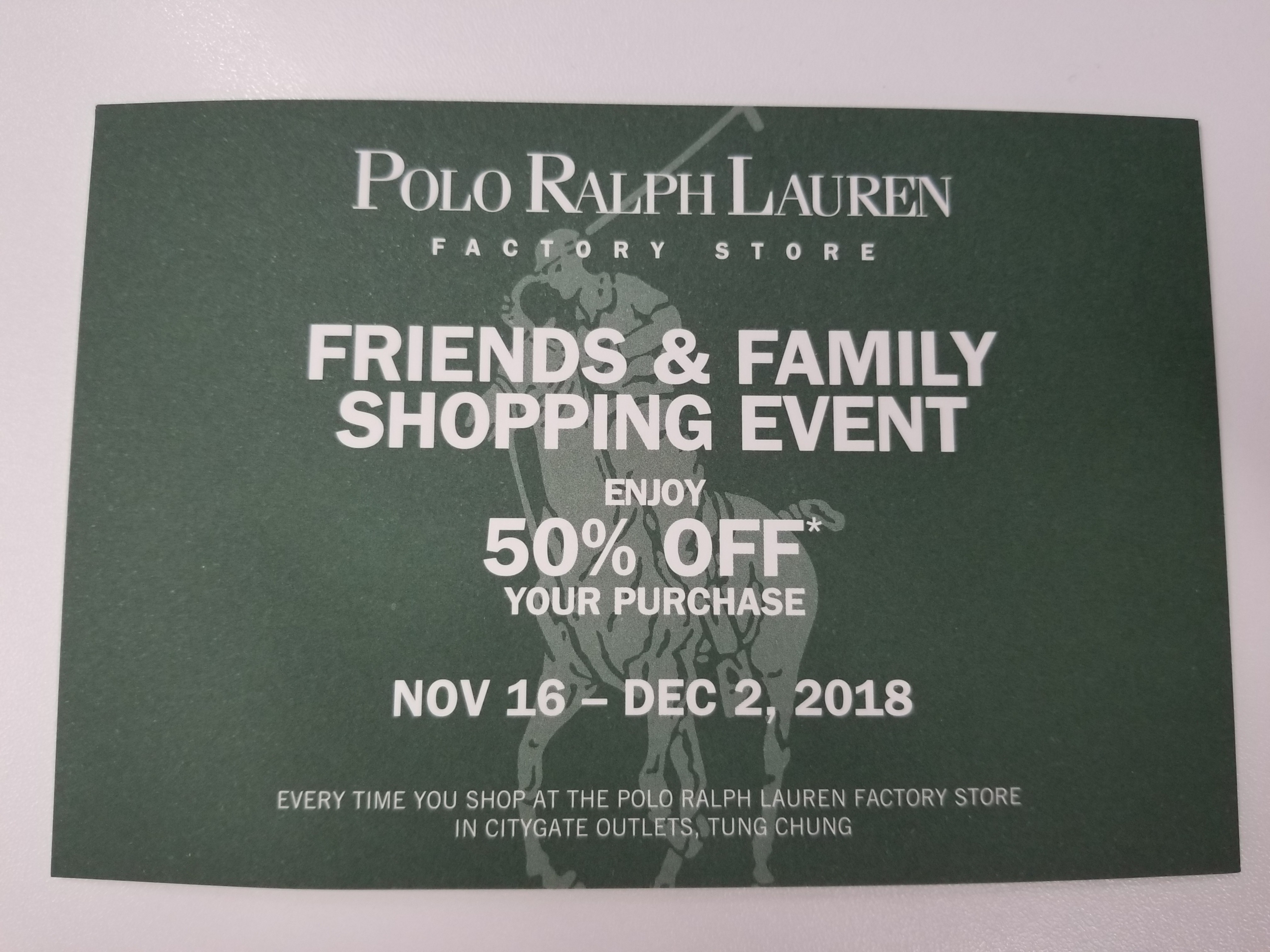 polo ralph lauren friends and family coupon