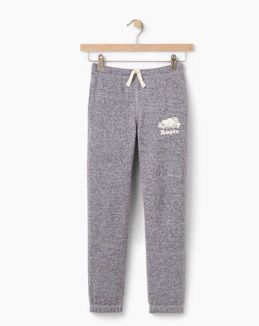 ROOTS ORIGINAL SALT AND PEPPER SWEATPANTS, Babies & Kids, Girl's Apparel on  Carousell