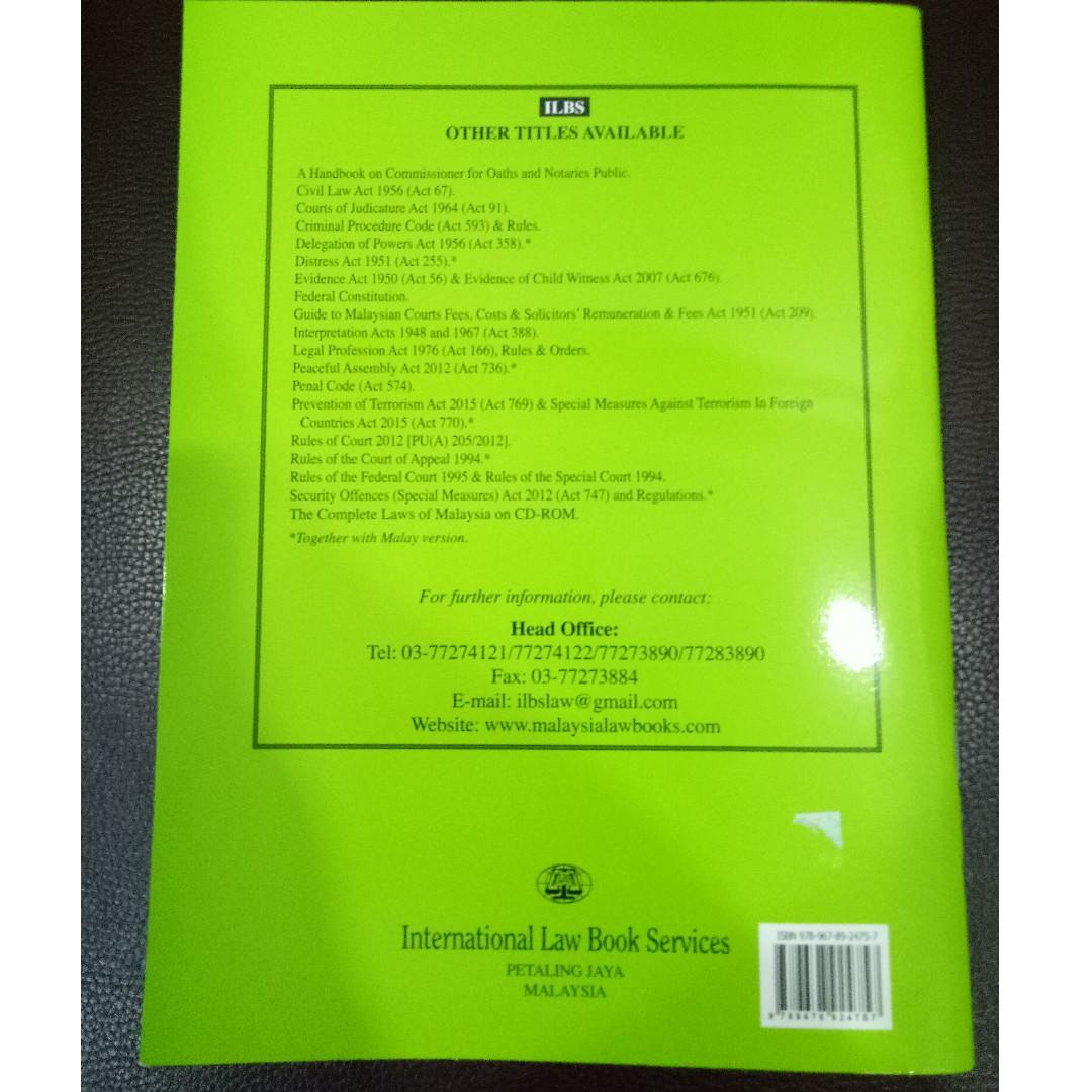 Subordinate Court Act 1948 Act 92 And Orders Subordinate