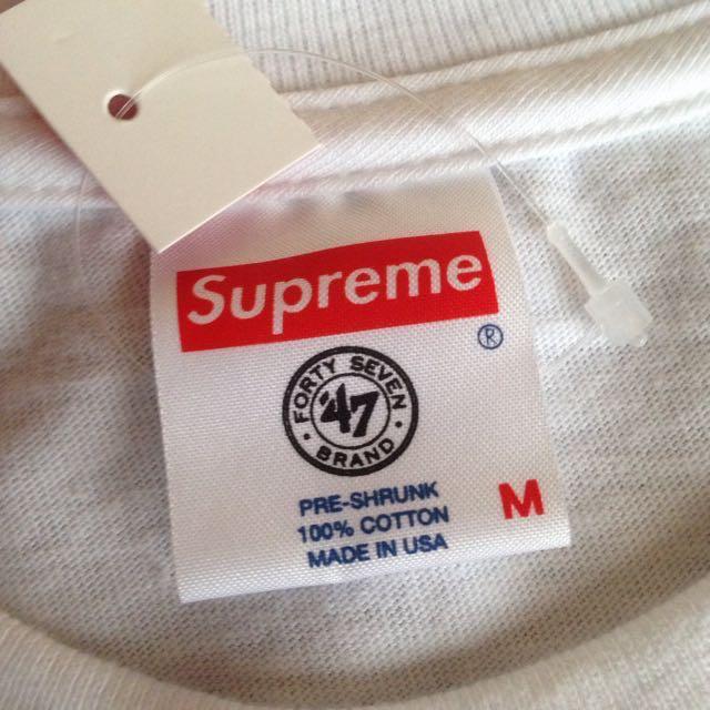 Supreme X New York Yankees 47 Brand Box Logo Classic Tee Price