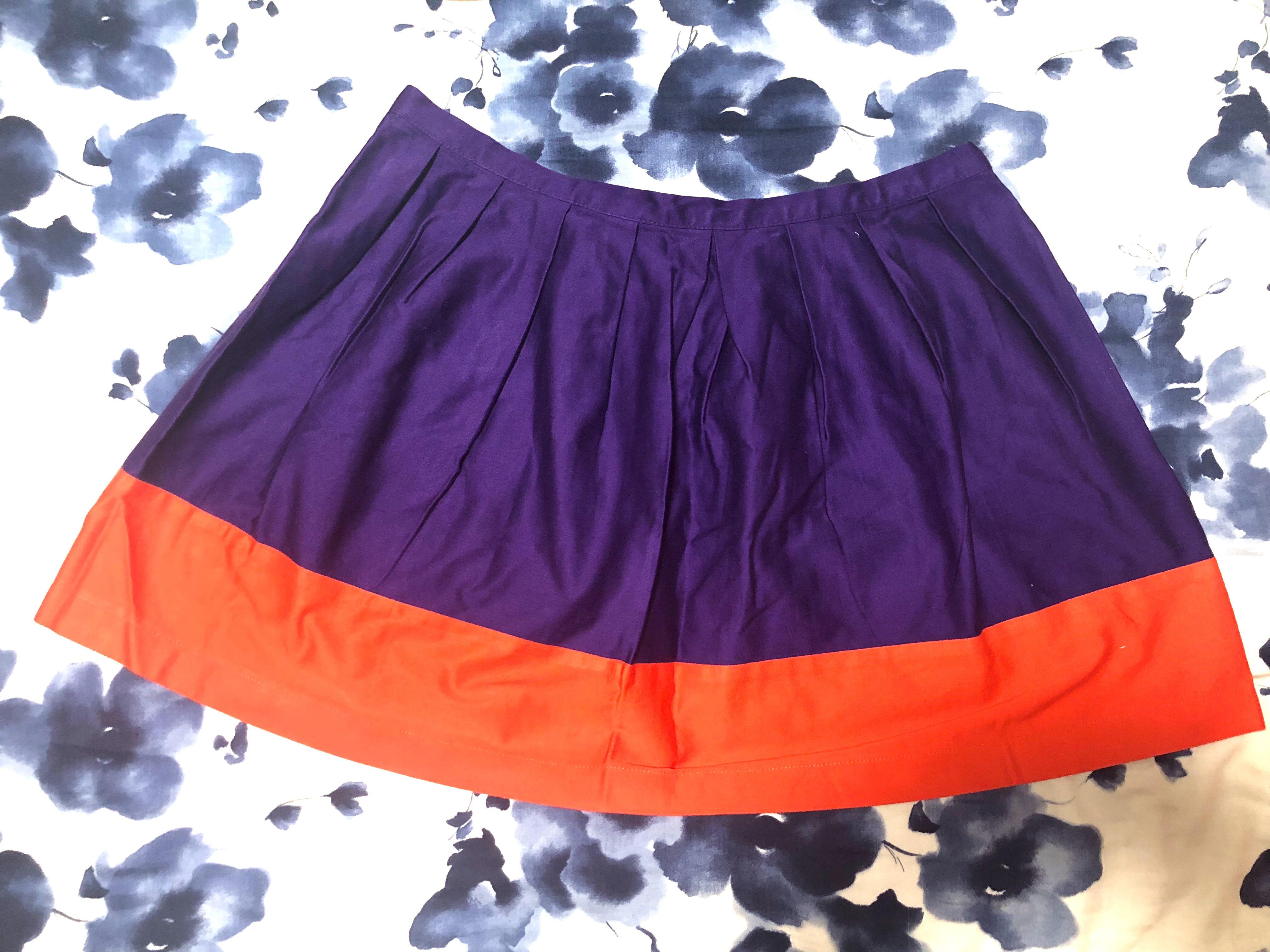orange and purple women's clothing