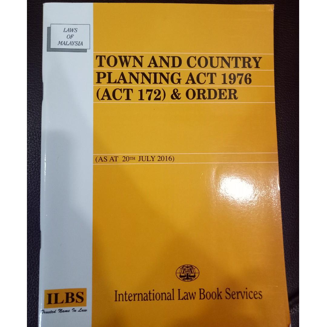Town And Country Planning Act 1976 Act 172 Order Textbooks On Carousell