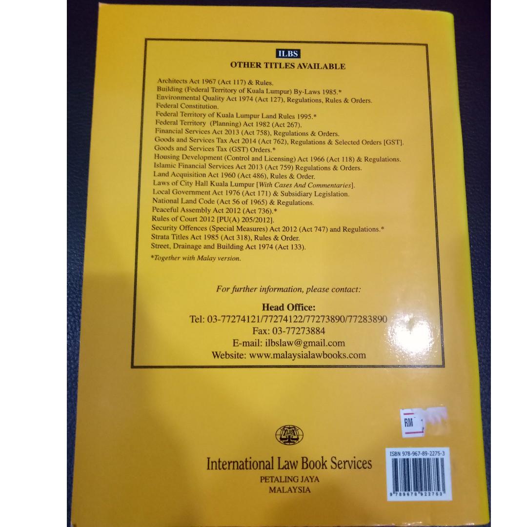 Town And Country Planning Act 1976 Act 172 Order Textbooks On Carousell