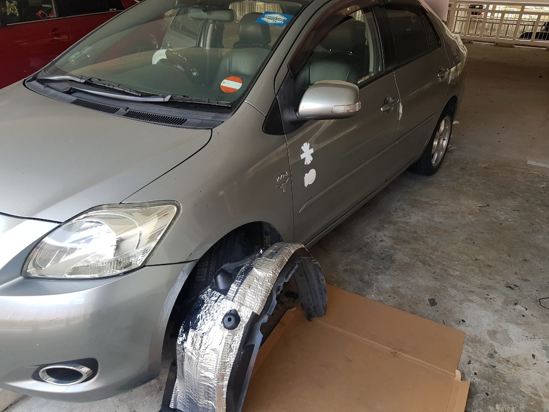 Toyota Vios Front Wheel Arch Soundproofing, Car Accessories, Tyres ...