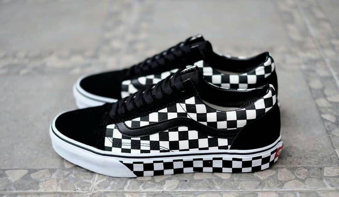 vans old skool checker sidewall