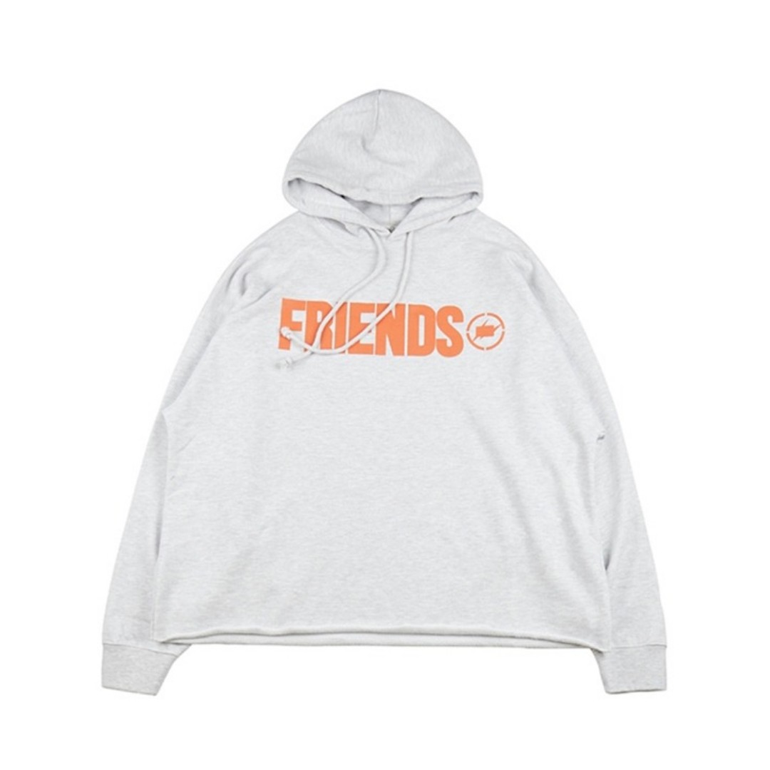 Vlone hoodie grey clearance
