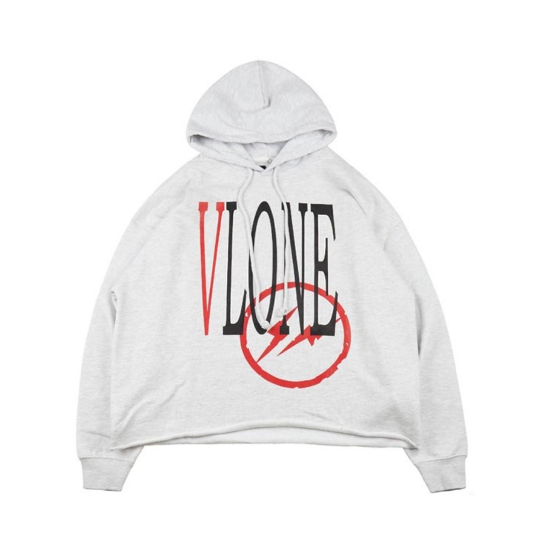 VLONE x Fragment Design Unisex Logo V Grey/Red VLHD17FW003 - KICKS CREW