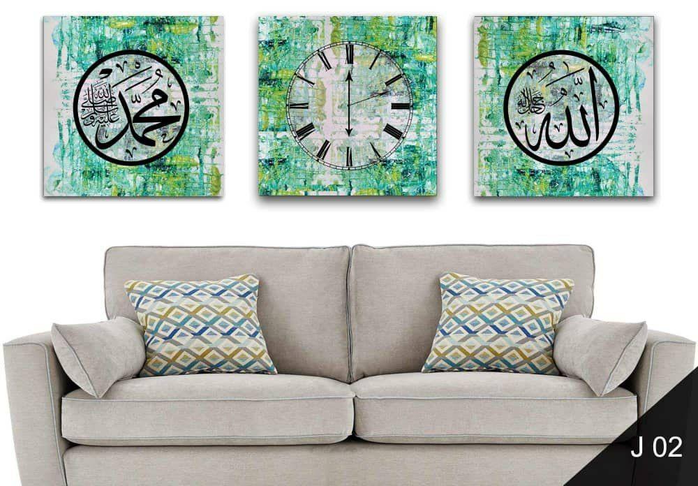 Wall Clock (Category: Clocks) located in Singapore. Submitted by fionadque20 (Listing ID 198682033, Image 3). Description: #j16555(po) Bv-FRAME +JAM KHAT 3 PANEL ⭐Saiz 43 x 43cm setiap panel ⭐material canvas frame kayu ⭐boleh open kutu ⭐tiada waranty untuk jam.