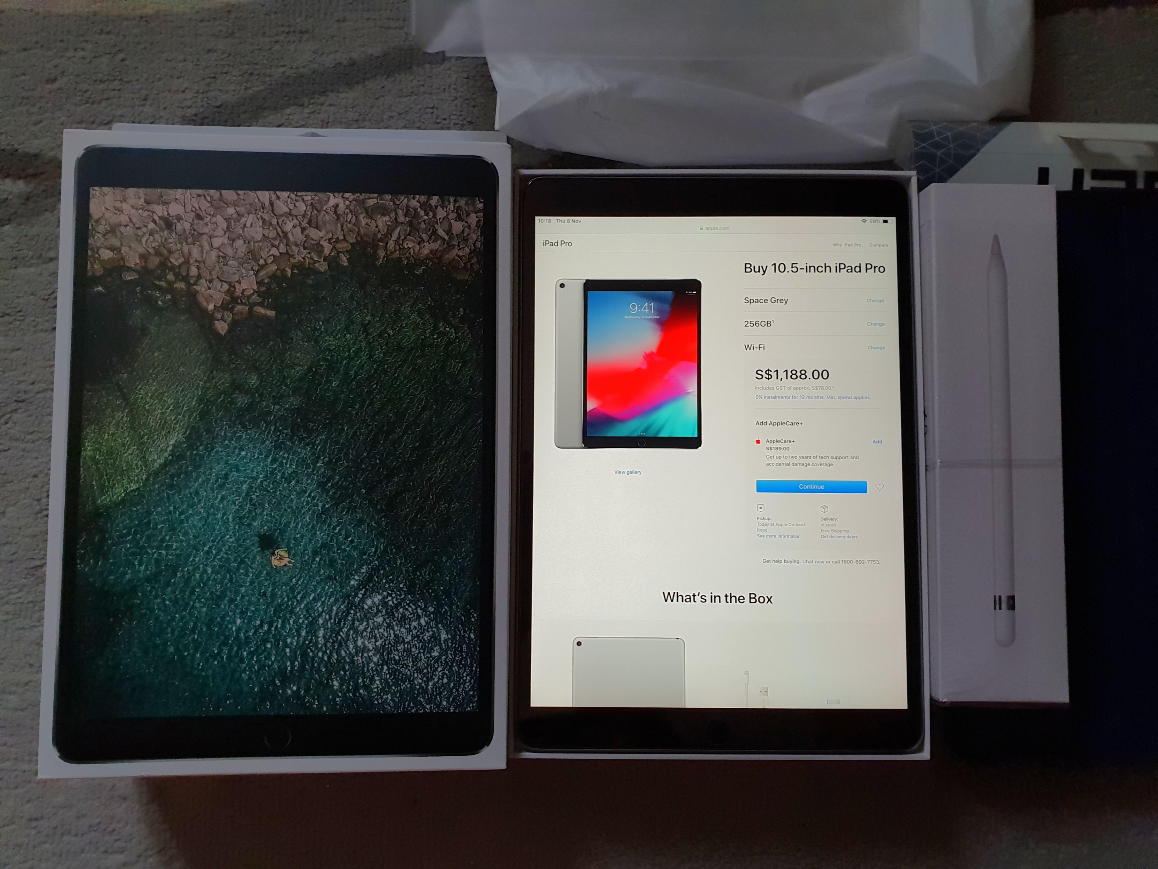 W Applecare Ipad Pro 10 5 Wifi 256gb Spc Grey W Pencil Mobile