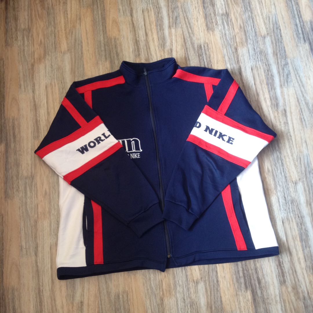 World Nike Jacket Vintage Men s Fashion Tops Sets Tshirts