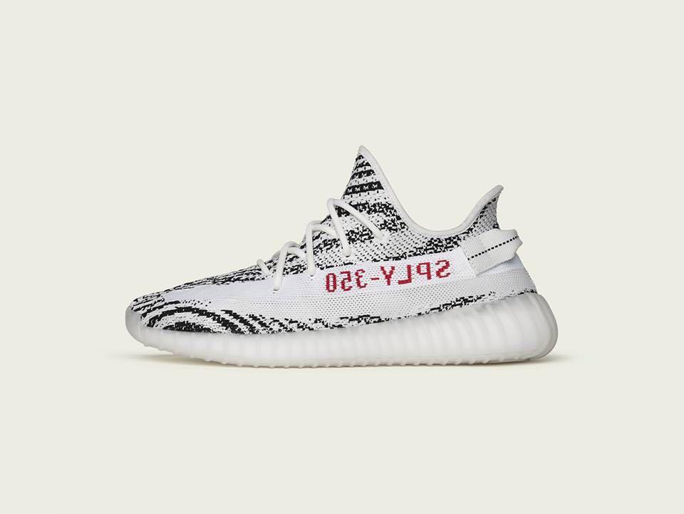yeezy 350 v2 white black red