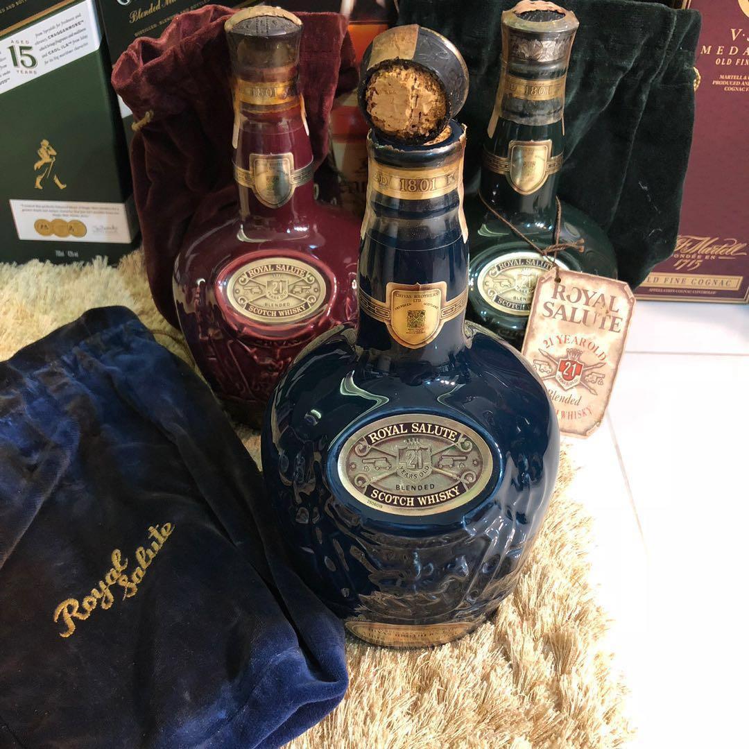 [1000ml] Chivas 21 Broken cork scotch whisky quite a pity, Food