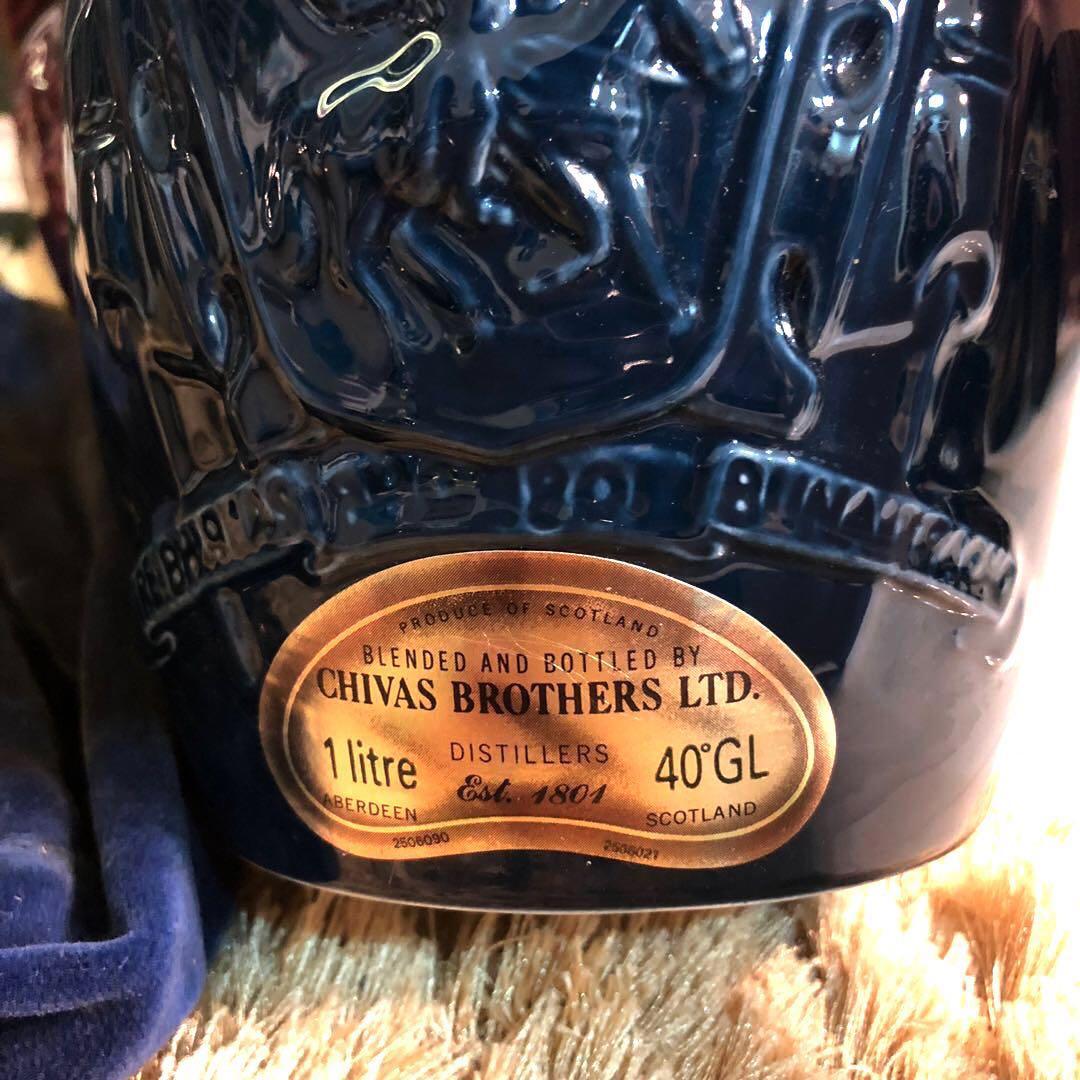 [1000ml] Chivas 21 Broken cork scotch whisky quite a pity, Food