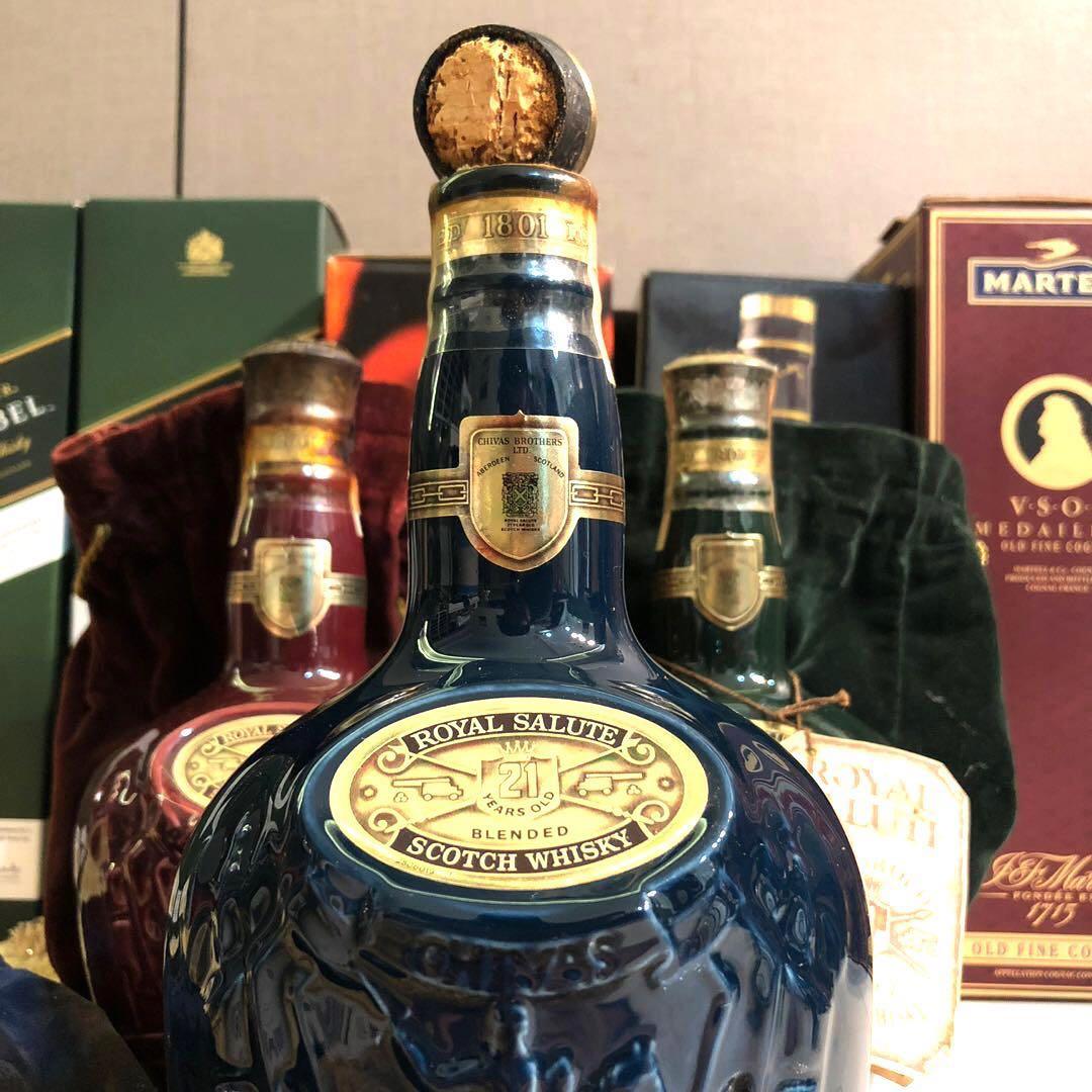 [1000ml] Chivas 21 Broken cork scotch whisky quite a pity, Food