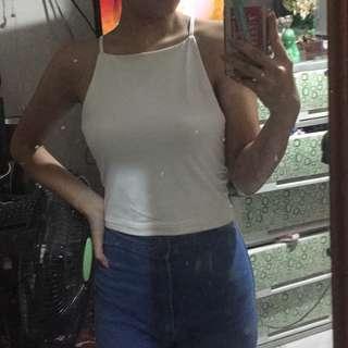 white halter top