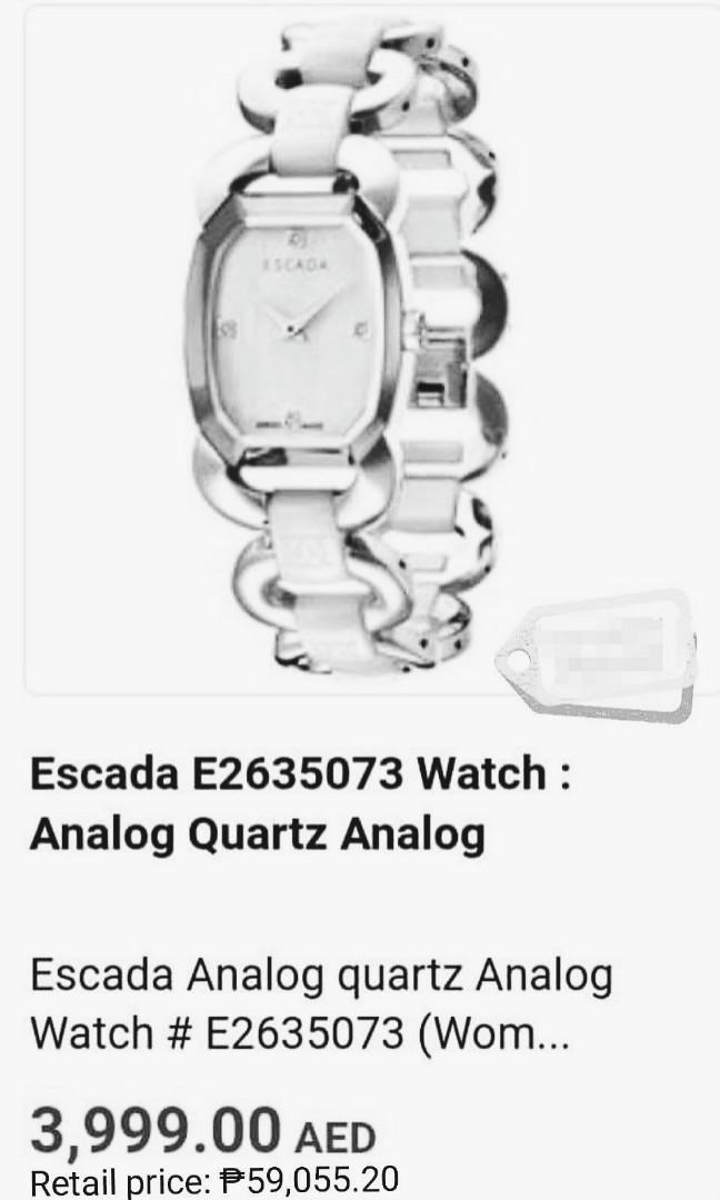 4 Pcs. Real Diamonds Escada Watch Women s Fashion Watches