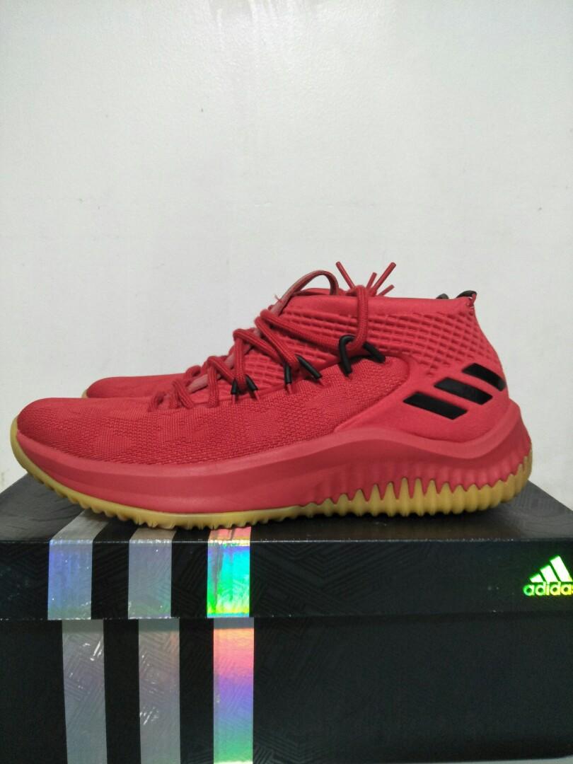 Adidas Dame 4 Red Gum, Men's Fashion, Footwear, Sneakers on Carousell