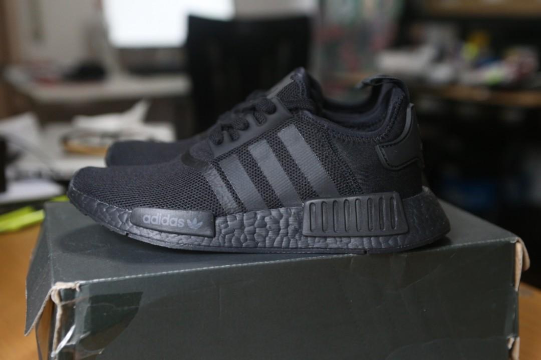 adidas NMD R1 Triple Black, Men's 