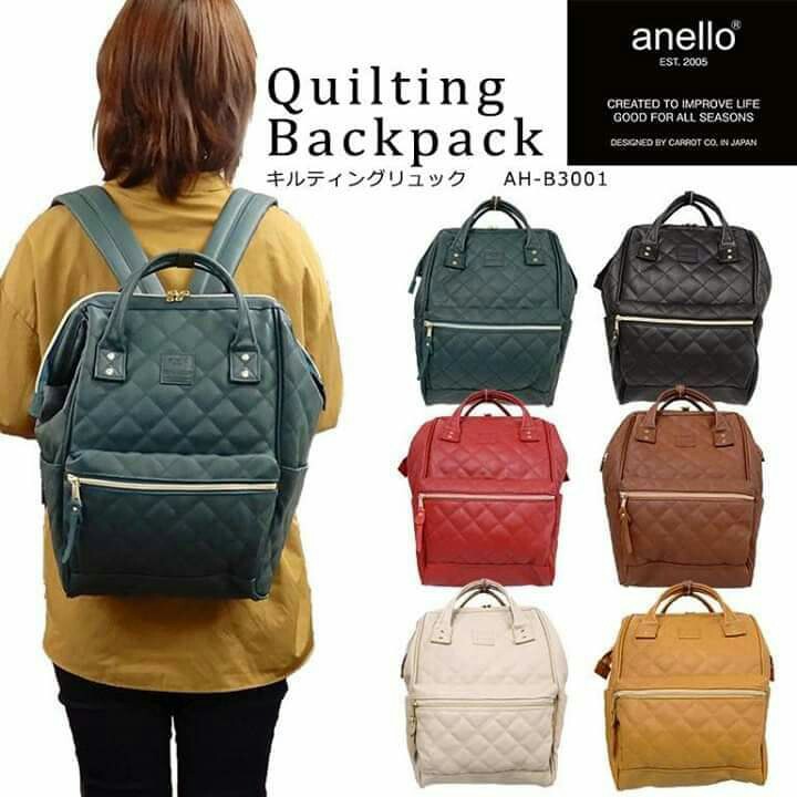 Anello Backpack Quilt Women s Fashion Bags Wallets Backpacks on Carousell