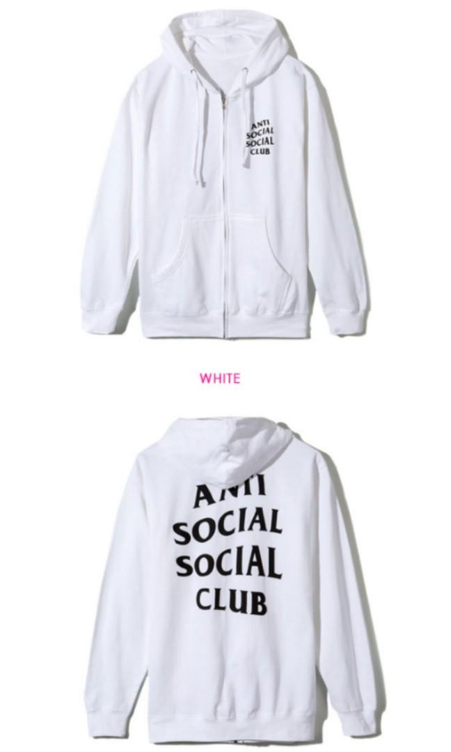 anti social social club zip up jacket